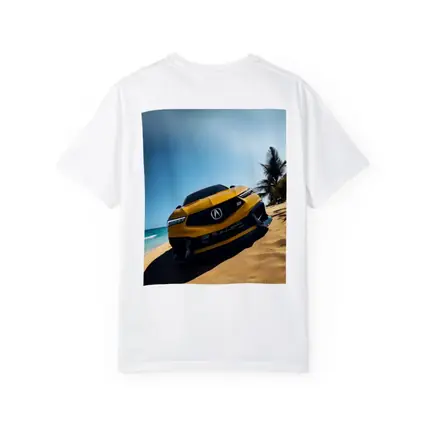 Acura Integra Type S Yellow Beach Scene