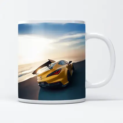 Acura Integra Type S Yellow Beach Sunset