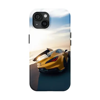 Acura Integra Type S Yellow Beach Sunset