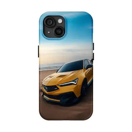 Acura Integra Type S Yellow Beach Shore