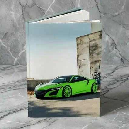 Acura NSX Green Supercar Urban Concrete Setting