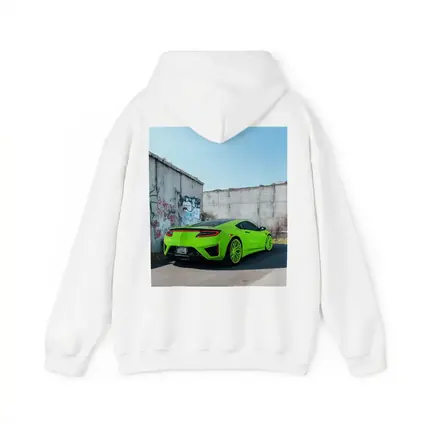 Acura NSX Green Supercar Concrete Wall