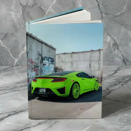 Acura NSX Green Supercar Concrete Wall