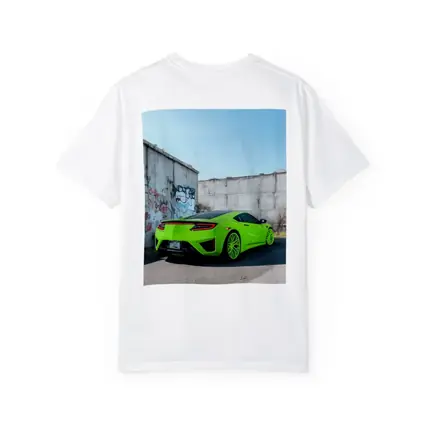 Acura NSX Green Supercar Concrete Wall
