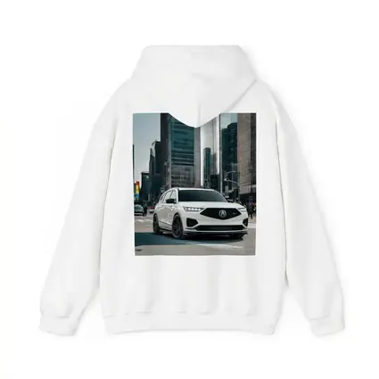 Acura MDX White SUV City Streets