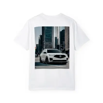 Acura MDX White SUV City Streets