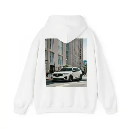 Acura MDX White SUV City Street