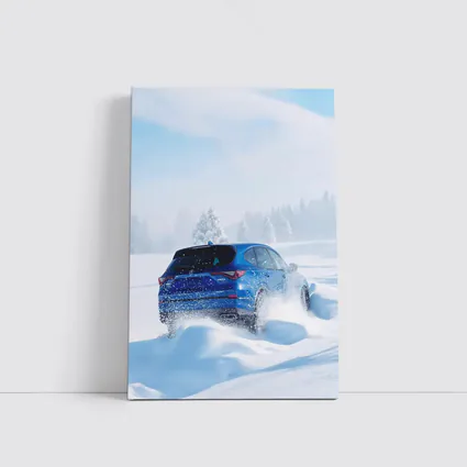 Acura MDX Drifting Through Deep Winter Snow