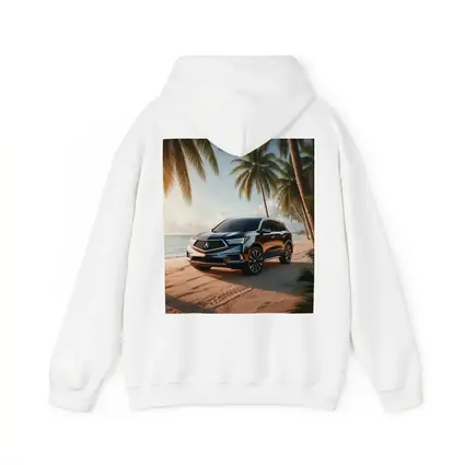Acura MDX Parked on Tropical Sandy Beach