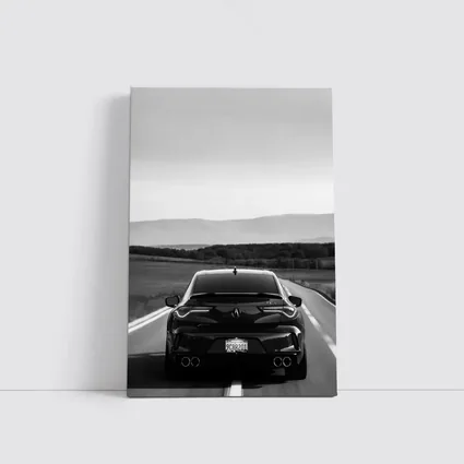 Acura TLX Black and White Open Road