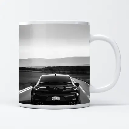 Acura TLX Black and White Open Road