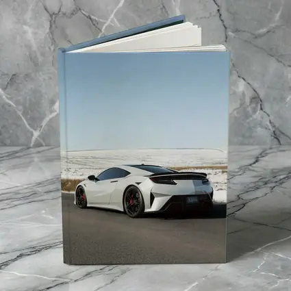 Acura NSX White Supercar Snowy Winter Road