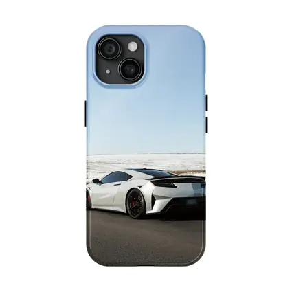 Acura NSX White Supercar Snowy Winter Road
