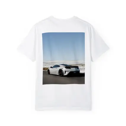 Acura NSX White Supercar Snowy Winter Road
