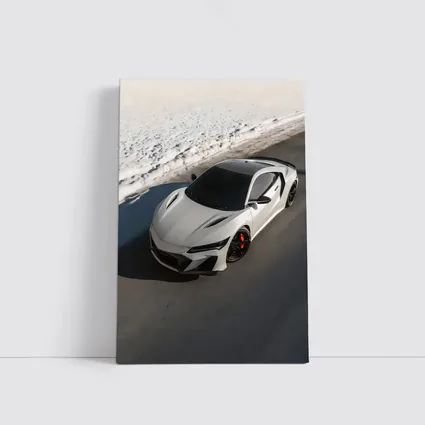 Acura NSX Type S White Snow Road