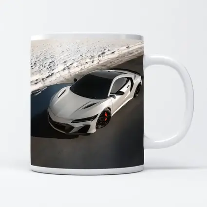 Acura NSX Type S White Snow Road