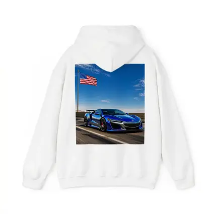 Acura NSX Blue Speed American Flag Highway