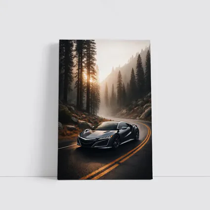 Acura NSX on Misty Forest Road