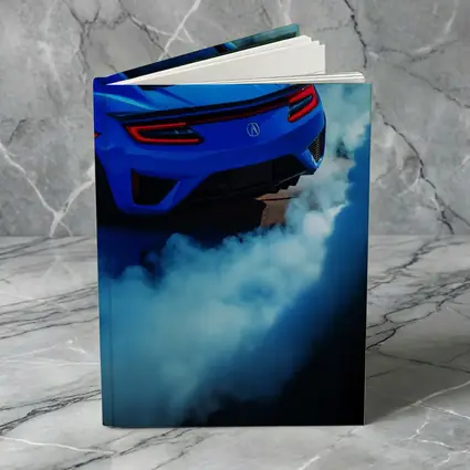 Acura NSX Blue Supercar Burnout Smoke