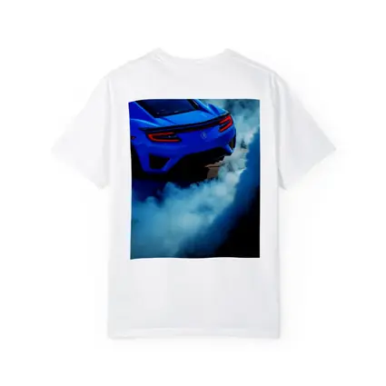 Acura NSX Blue Supercar Burnout Smoke