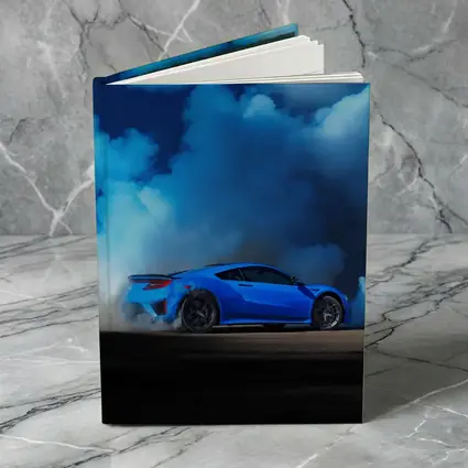 Acura NSX Blue Smoke Track Burnout