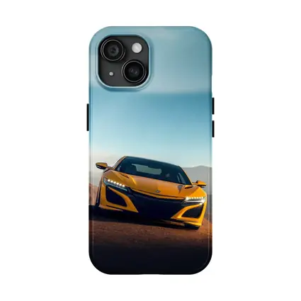 Acura NSX Yellow Sports Car Mountain Road