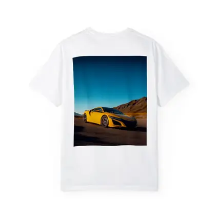 Yellow Acura NSX Mountain Desert Road