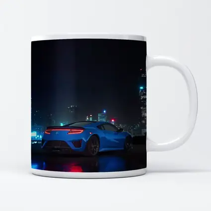 Acura NSX Blue Supercar Night City