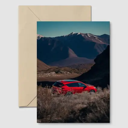 Acura RDX Red SUV Mountain Landscape