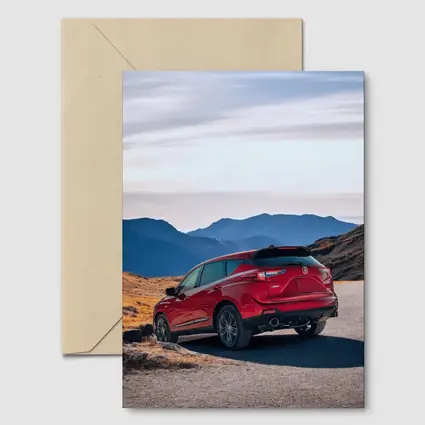Acura RDX Red SUV Mountain Road