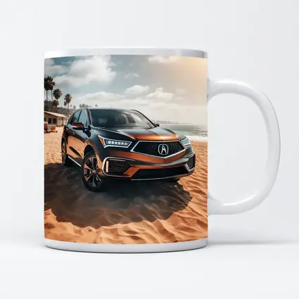 Acura RDX Parked On Sandy Beach