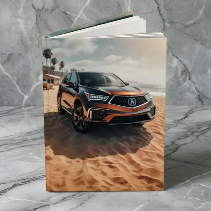 Acura RDX Parked On Sandy Beach