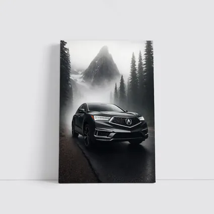 Acura RDX on Foggy Mountain Road