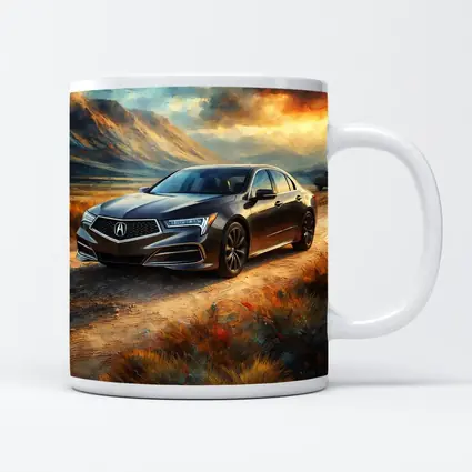 Acura RL Impressionism Style Desert Landscape