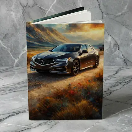 Acura RL Impressionism Style Desert Landscape