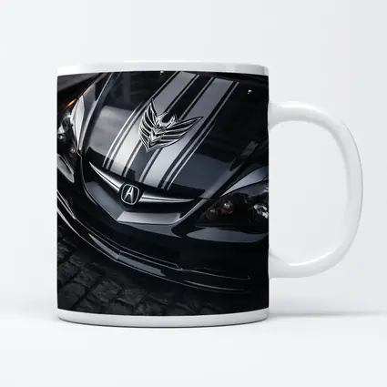 Acura RSX Black Hood Cobblestone Street