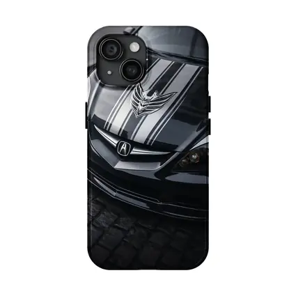 Acura RSX Black Hood Cobblestone Street