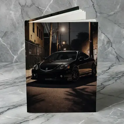 Acura RSX Black Night Urban Alley Shot