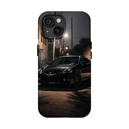 Acura RSX Black Night Urban Alley Shot
