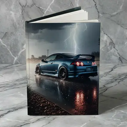 Acura RSX Blue Coupe Thunderstorm Rain