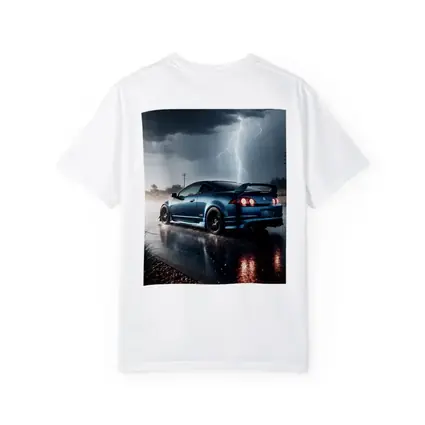 Acura RSX Blue Coupe Thunderstorm Rain