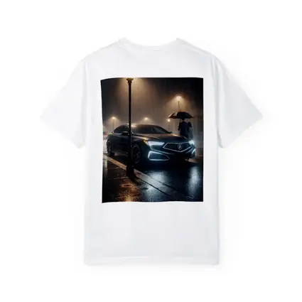 Acura TL Rainy Night Street Scene