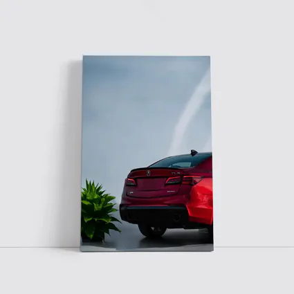 Acura TLX Red Sedan Studio Background