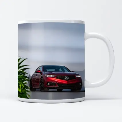 Acura TLX Red Sedan Studio Setting