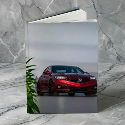 Acura TLX Red Sedan Studio Setting