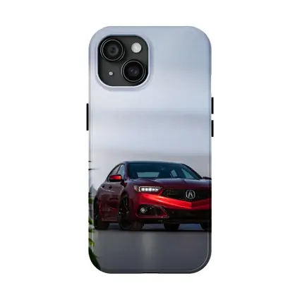 Acura TLX Red Sedan Studio Setting