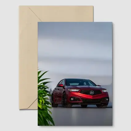 Acura TLX Red Sedan Studio Setting