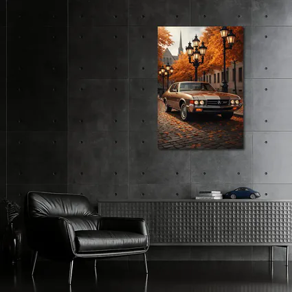 Acura TLX Classic Car Autumn Street Scene