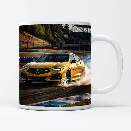Acura TLX Type S Yellow Track Drift
