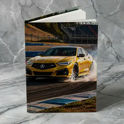 Acura TLX Type S Yellow Track Drift